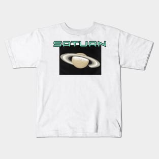 Saturn Rings the Mystery of the Planet Saturn Kids T-Shirt